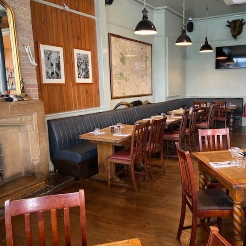 Fluted Back Restaurant Seating for Bull & Last in London