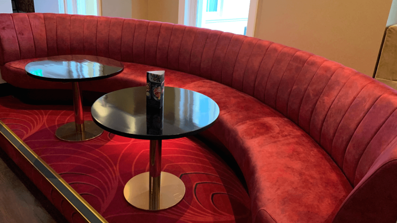 Bar Seating | Fluted Back Style | Curved Banquette