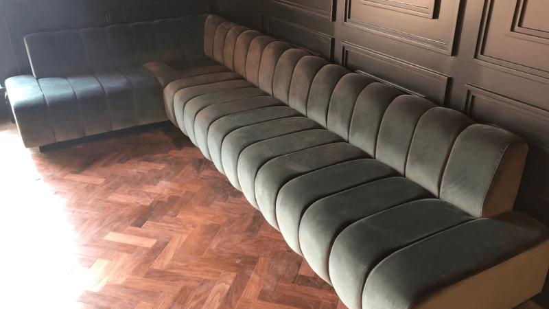 Cinema Seating | Deep Fluted Style | L-Shaped Banquette