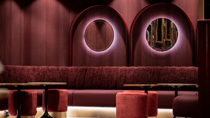 Nightclub Seating | Fluted Back Seating Style | LED Light Seating Addition