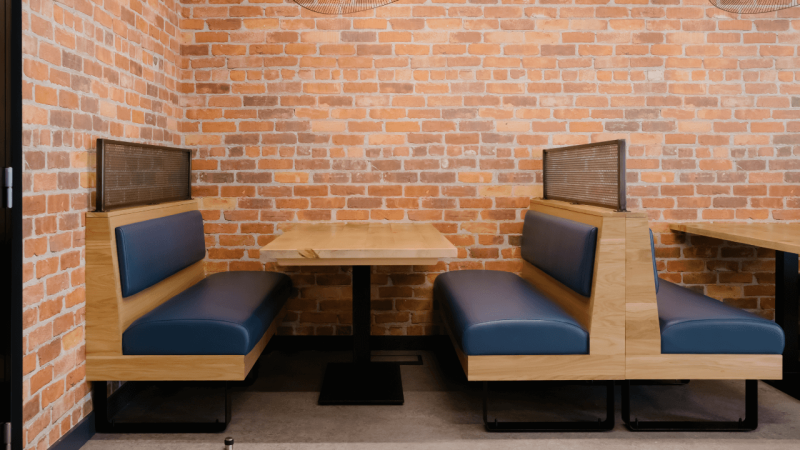 Office Seating | Partially Upholstered Seating Style | Booth Seating