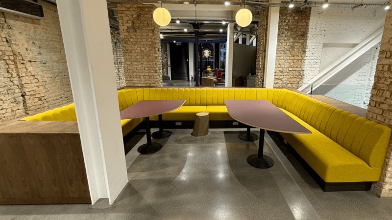 Office Seating | Fluted Back Seating Style | U-Shaped Banquette