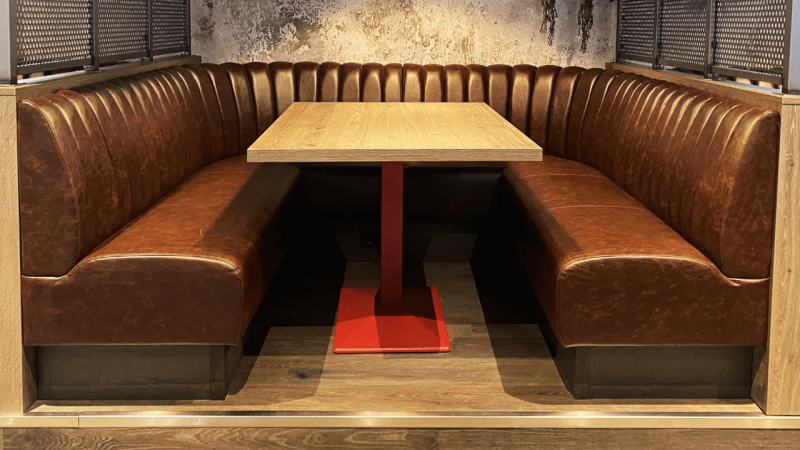 Pub Seating | Fluted Back Seating Style | Booth Seating